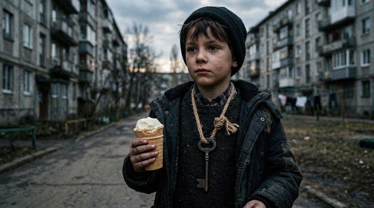  Ключ на шее и советский пломбир на фоне хрущевок, символы детства в СССР