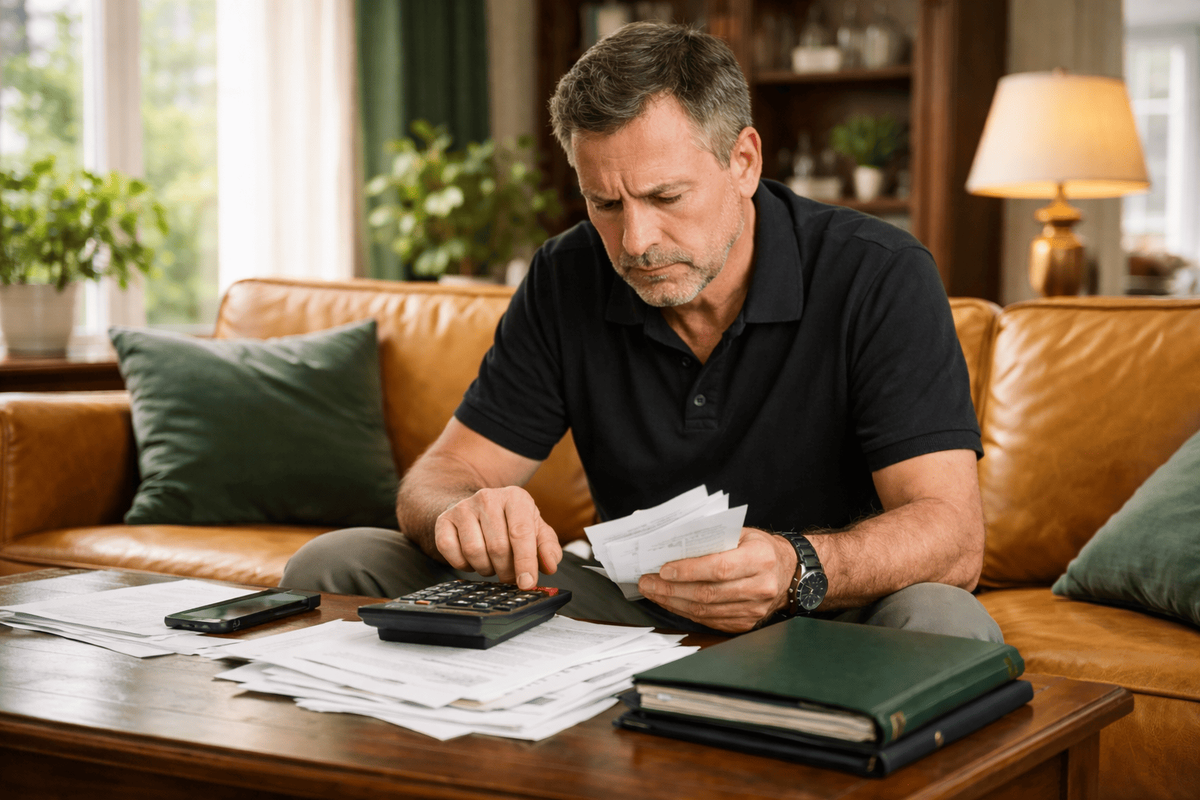 Мужчина считает коммунальный долг перед продажей квартиры с долгами по ЖКХ