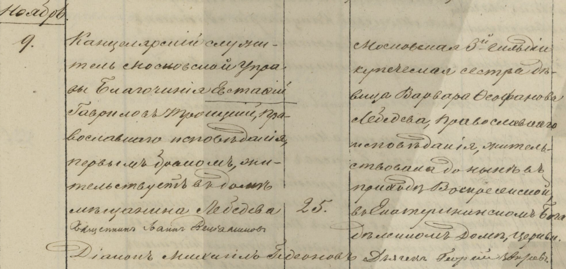 Венчание Троицкого с Лебедевой, моих прапрапрапра