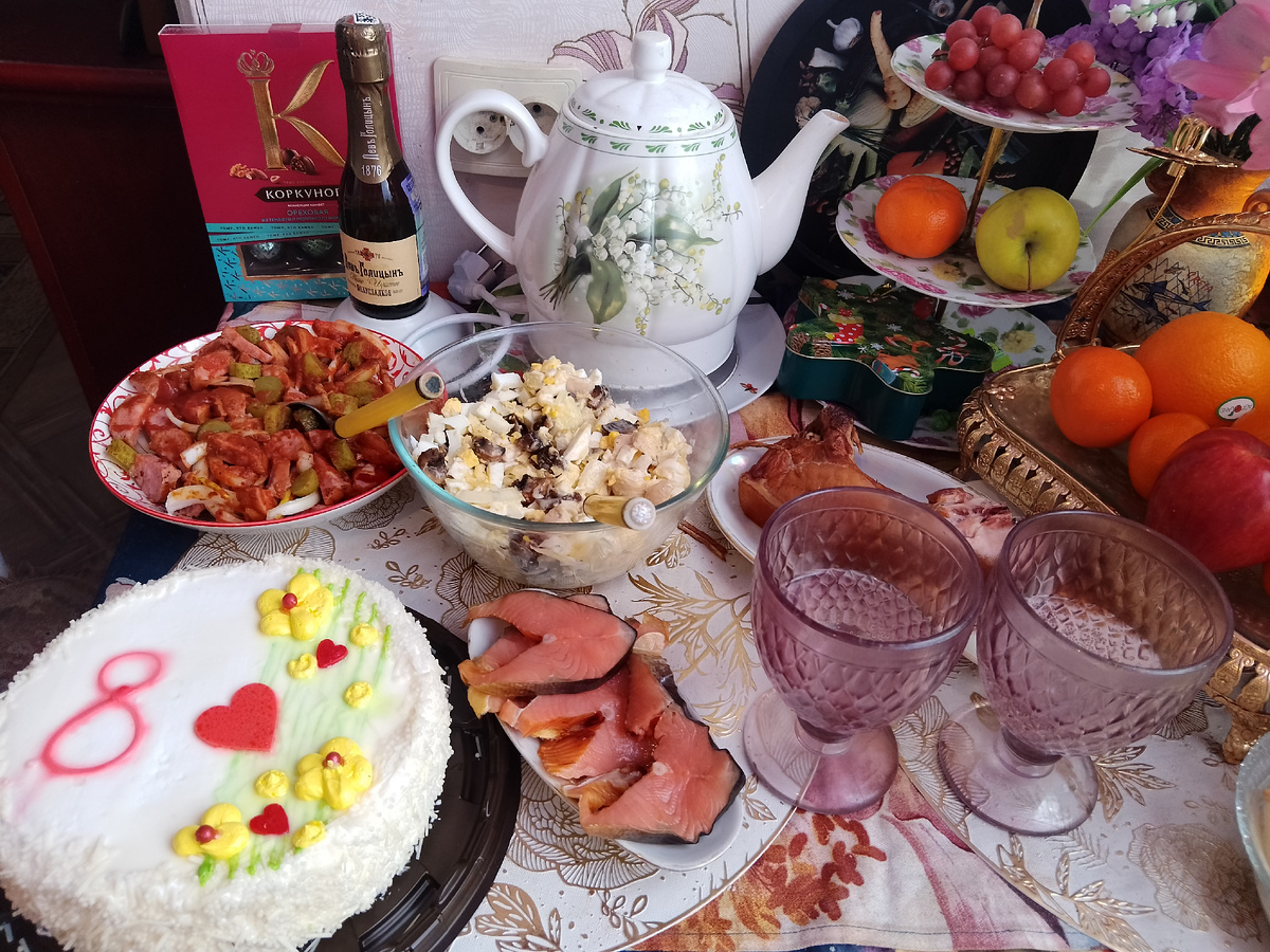 Фото автора, приготовила салатики