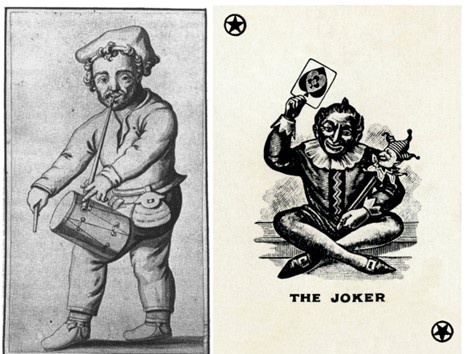 Ричард Тарлтон и карта «Джокер» 1880-х гг XIX столетия. Сходство определённо имеется!
