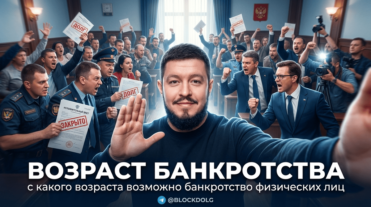    Возраст, с которого возможно банкротство физических лиц Максим