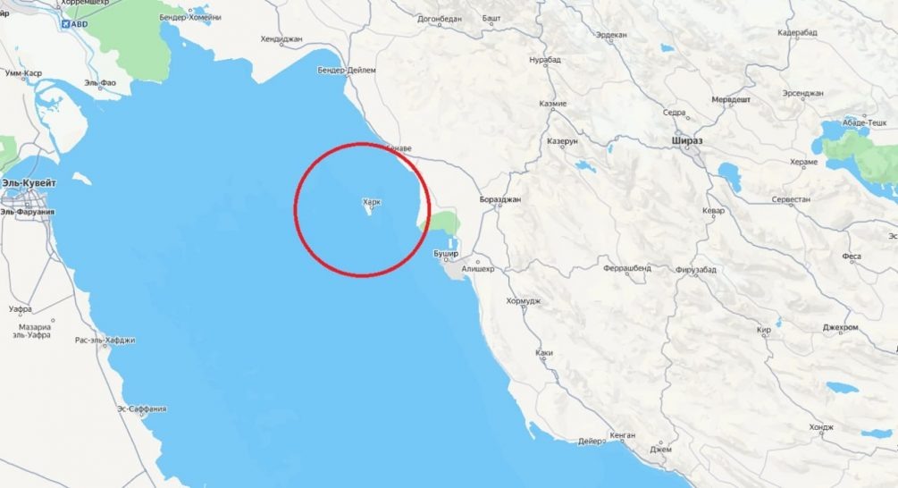    Остров Харк на карте