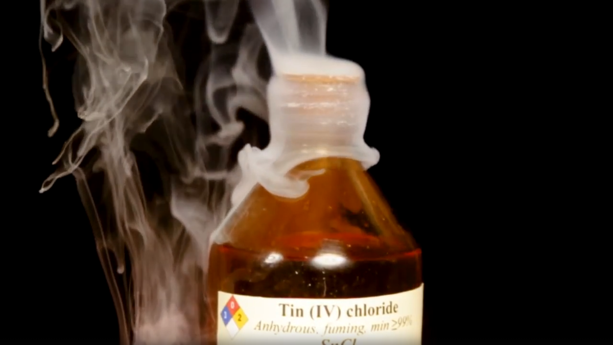 Гидролиз хлористого олова на воздухе
