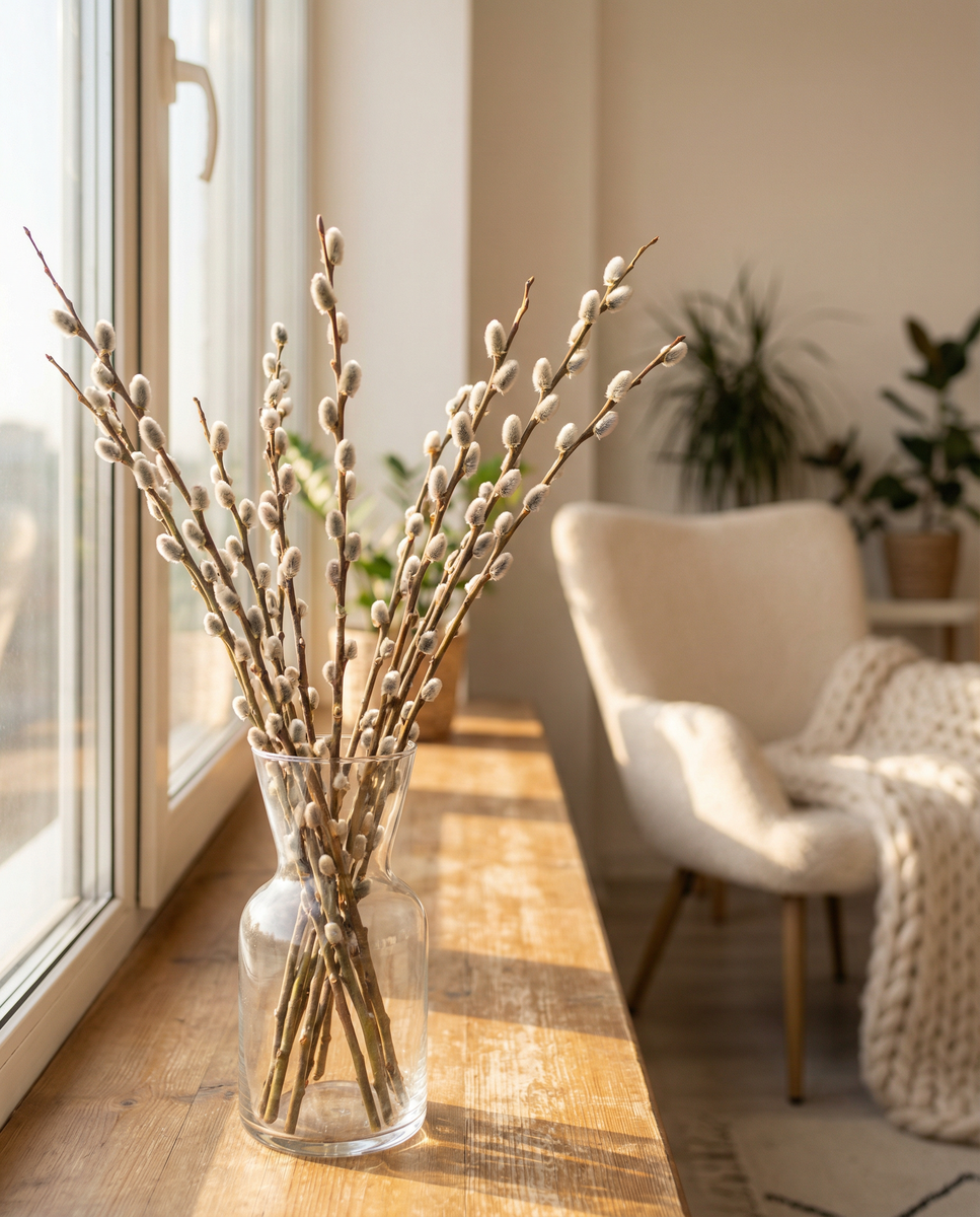 верба весной