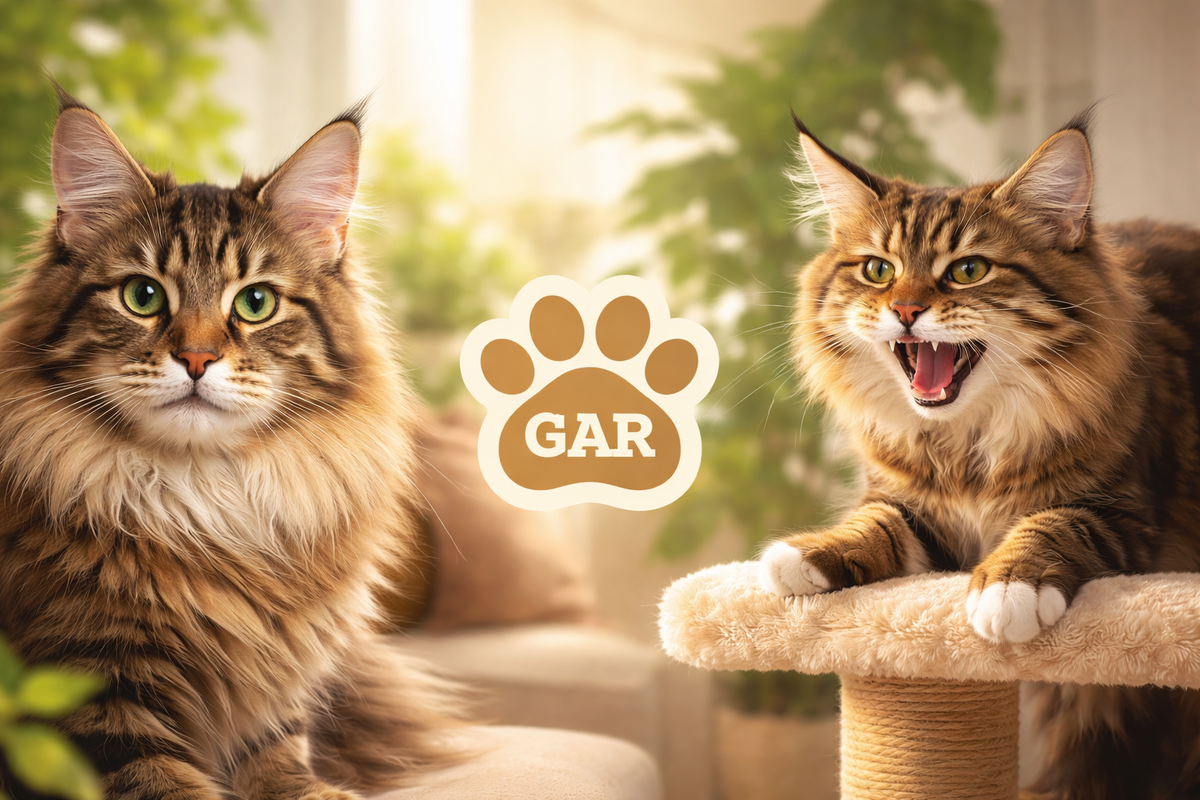 Если взрослый мейн-кун из сложных условий сначала ласкается, а затем шипит — это не признак плохого характера. Чаще всего это следствие стресса, прошлого опыта или недостатка доверия.