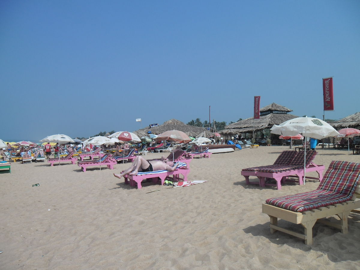 Пляж Кандолим. Все фото в статье сделаны Автором в январе-феврале 2016 г. 