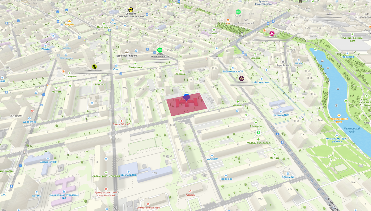 Пятно застройки ЖК Знаменская, 41