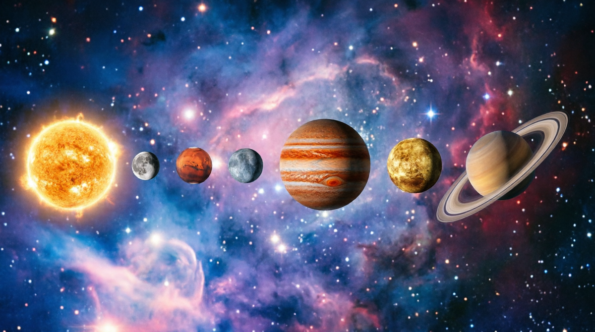 Так выглядит неделя в ведическом календаре. Начинается в воскресенье и заканчивается в субботу