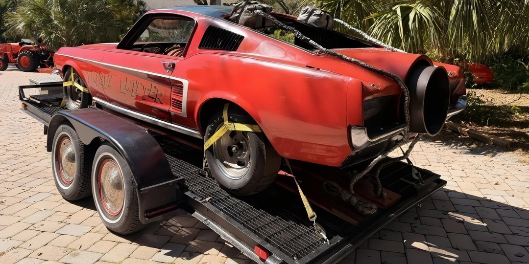 Старинный Ford Mustang с турбиной от самолета выставили на продажу в США