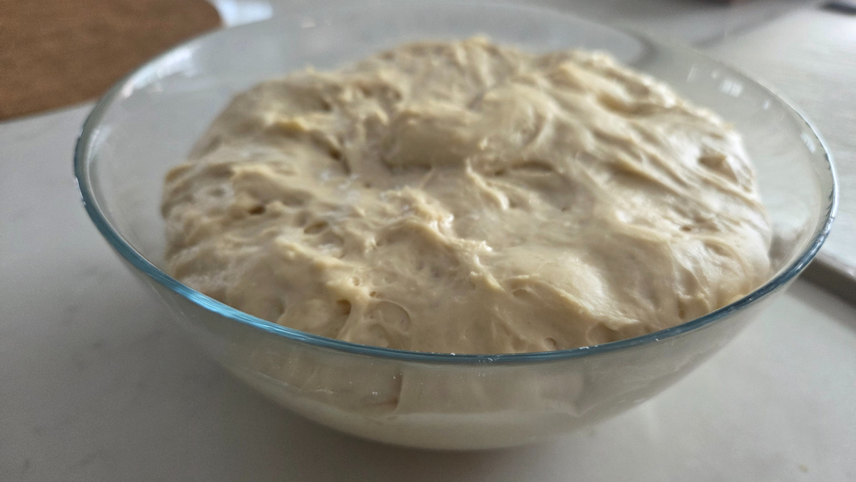 Тесто на следующий день