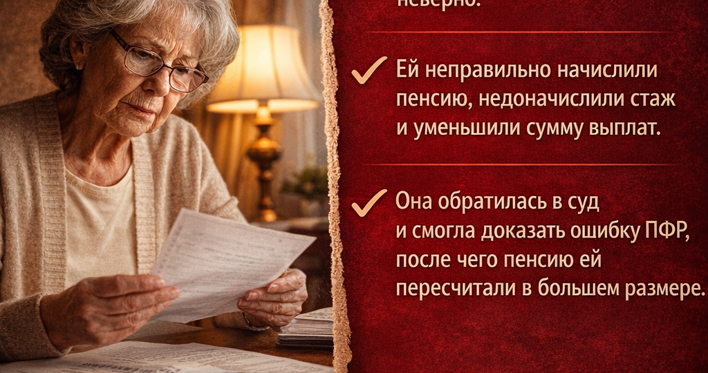 История одной пенсионерки, которой недосчитали стаж. «Когда мы начали разбирать её документы — сами удивились».