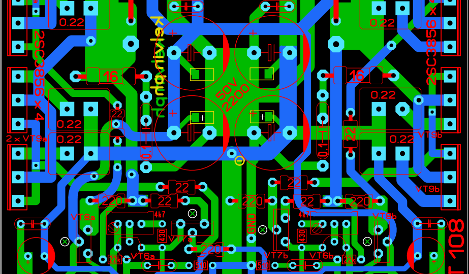 Заказал изготовление PCB УМЗЧ