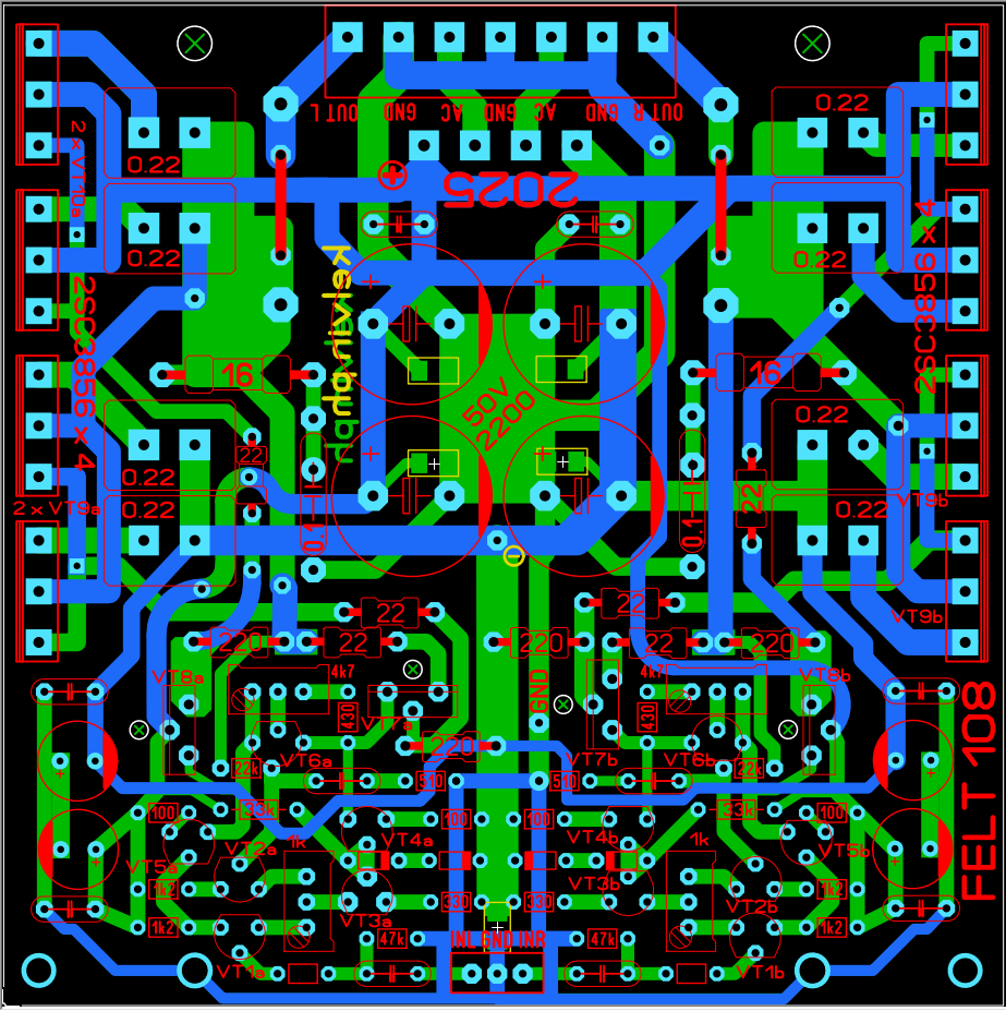 Стерео УМЗЧ FELT 108