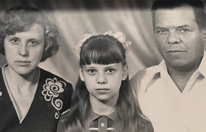 Ирина с семьёй.