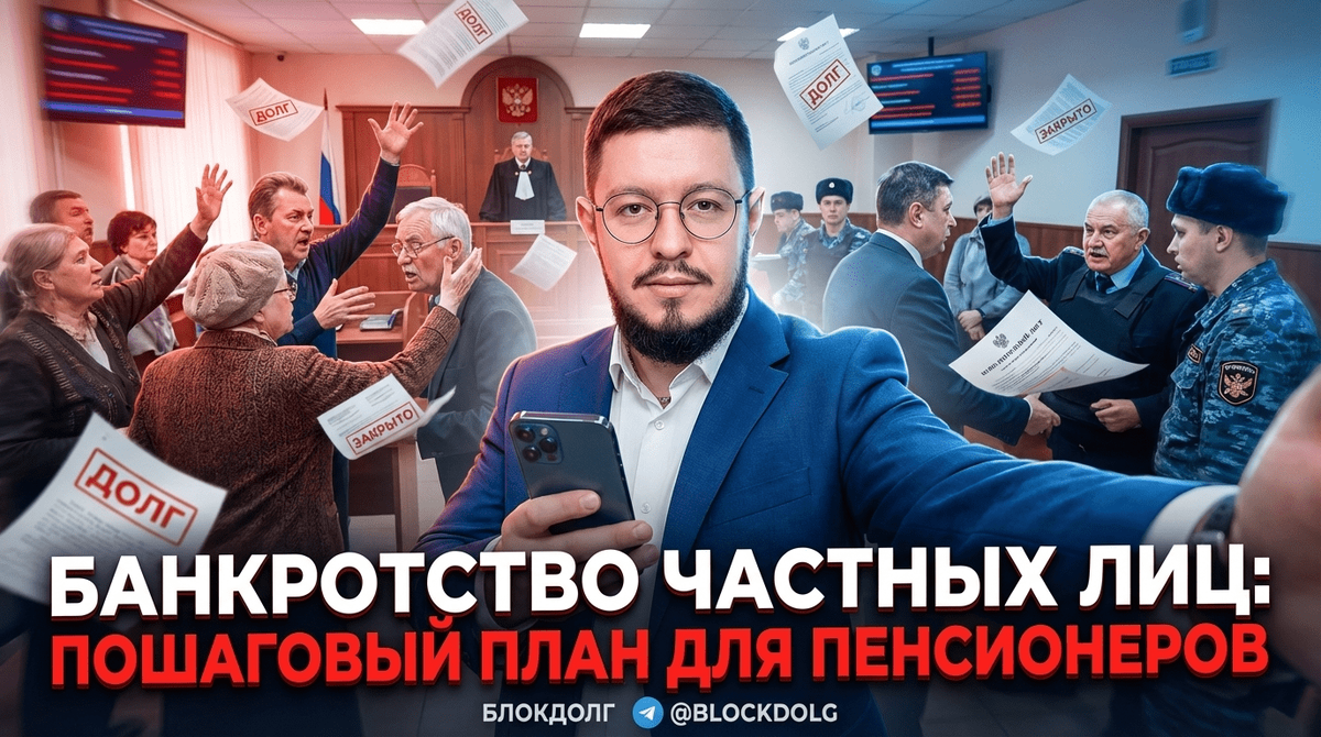    Пошаговый план оформления банкротства для пенсионеров Максим