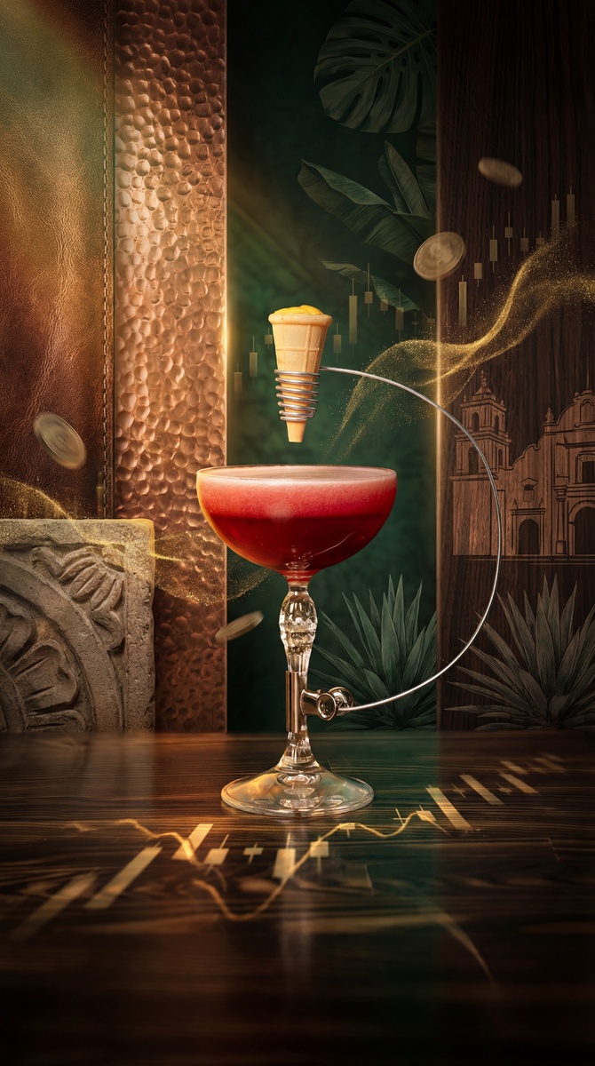 Песо - латиноамериканский кэрри-трейд на роме: яркая маракуйя, кисло-сладкий каламанси и сочная вишня — высокая доходность по шкале тропической кислотности.