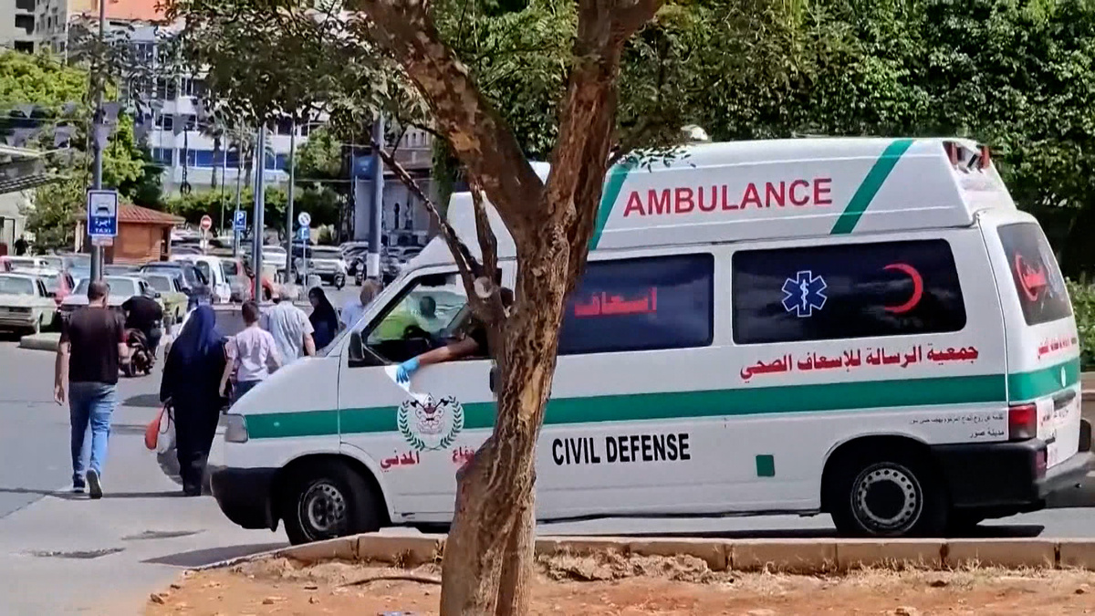    HD Ливан Израиль Хезболла взрыв пейджеров скорая