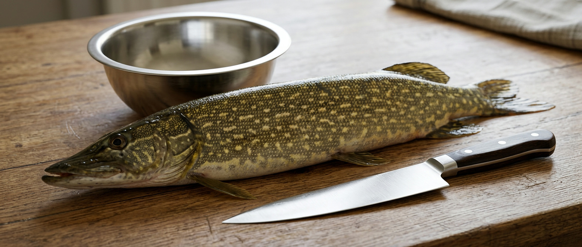 Щучка около килограмма, на котлеты хватит.