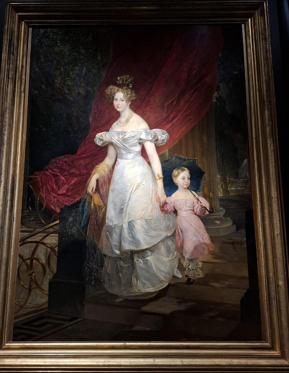 "Портрет Великой княгини Марии Павловны с дочерью Марией" 1830г.