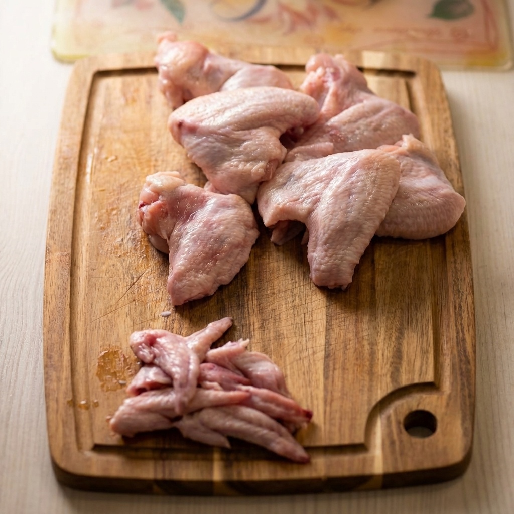 Если хотите драдель можно отделить. Чем суше крылья перед запеканием, тем лучше корочка.