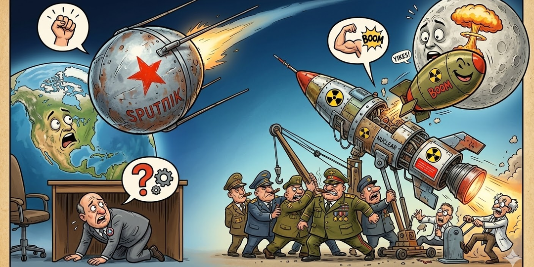 США хотели взорвать ядерную бомбу на Луне — и чуть не сделали это...