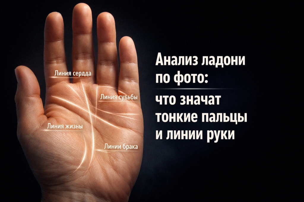    Тонкие пальцы и линии на ладони: что они могут означать? admin