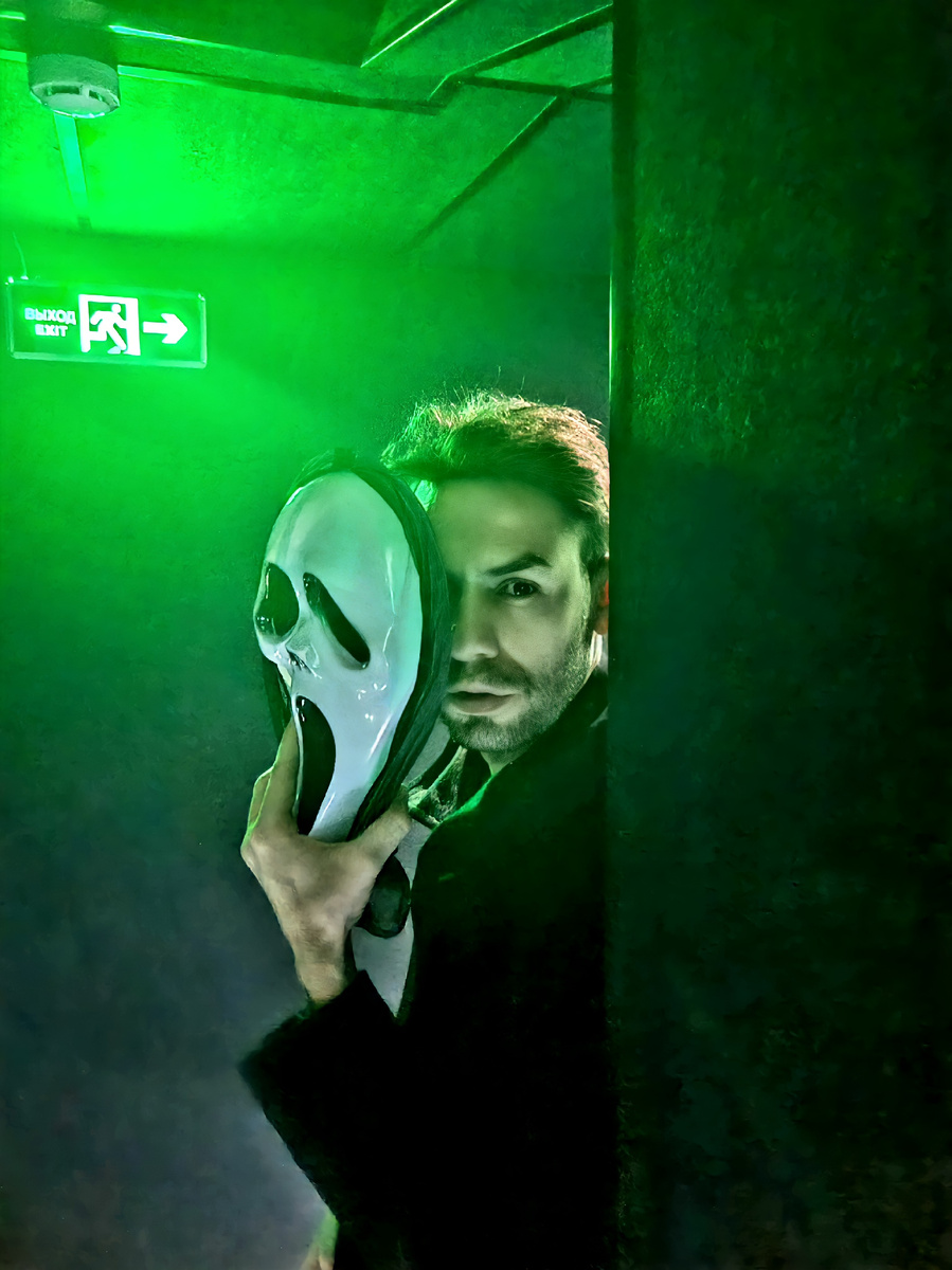 Это я на премьере "Крика 5" в 2022 году