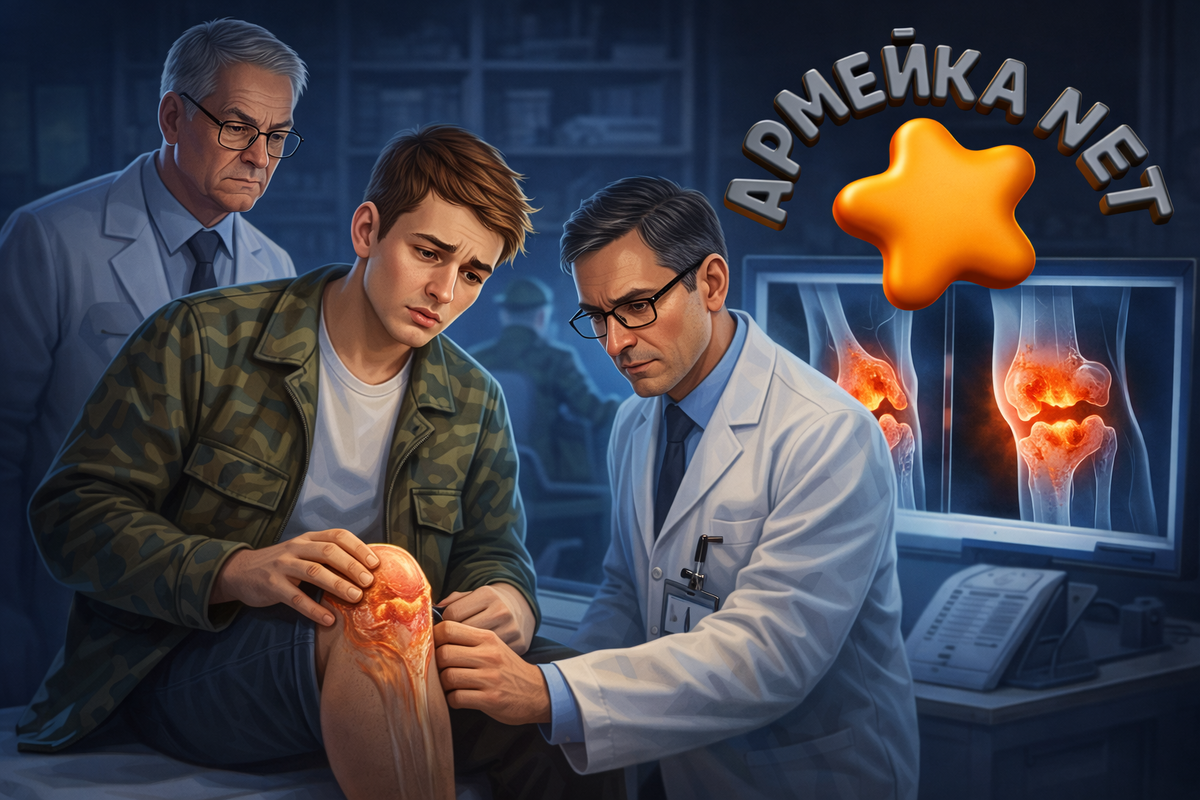 Парень с артрозом на медкомиссии