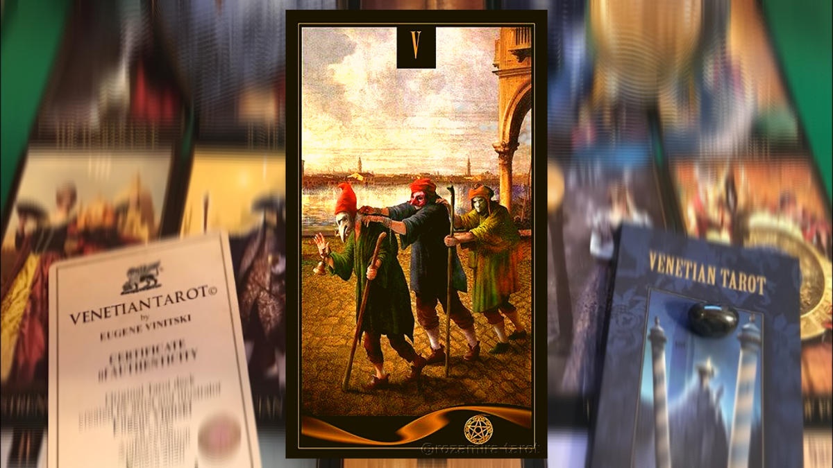 Четвёрка Мечей. Photo «Venetian Tarot» Eugene Vinitski