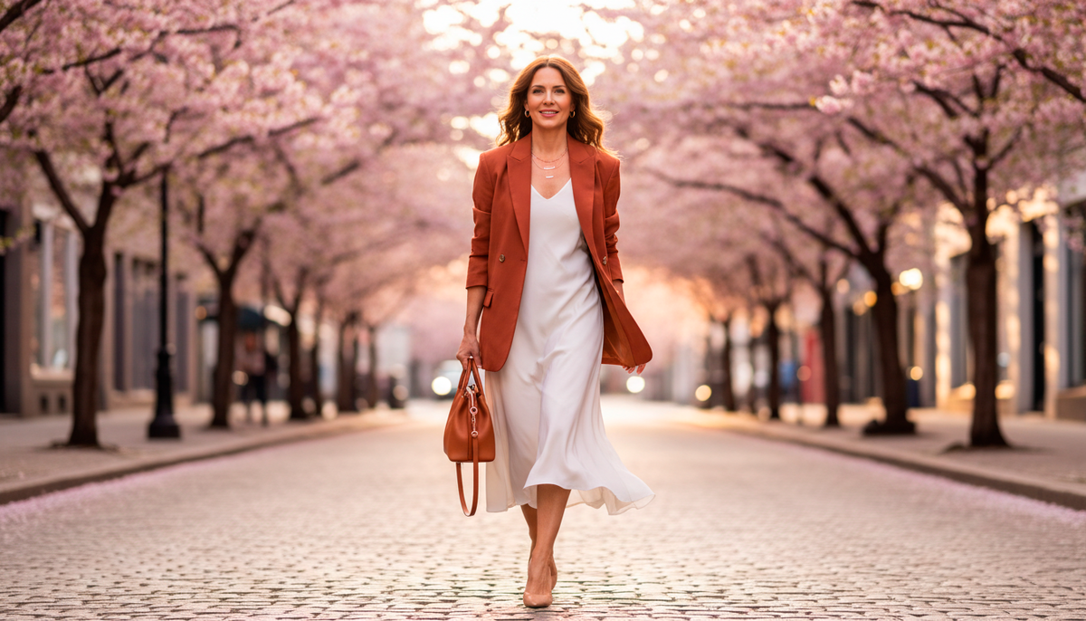 Яркий акцент и светлая база - идеальное сочетание для весенних дней.