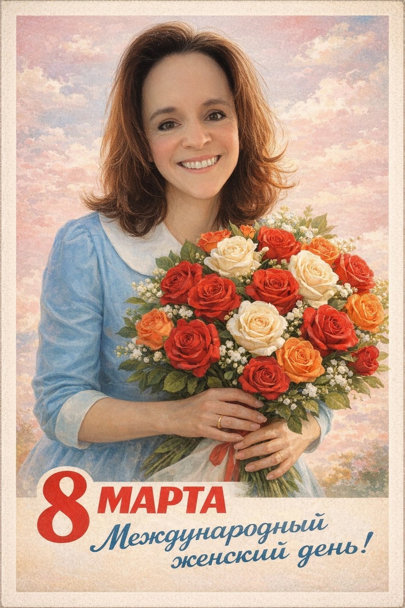 Моя открытка, сделанная с помощью нейросетей