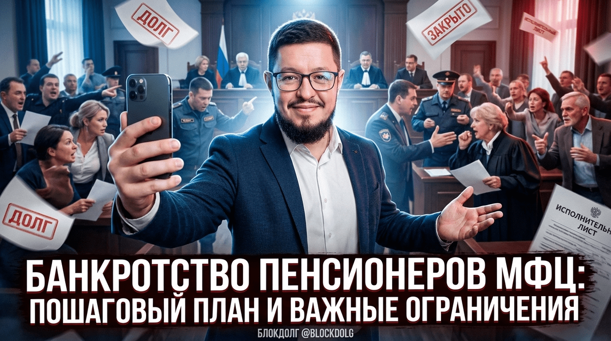    Пошаговый план и важные ограничения для пенсионеров при банкротстве Максим