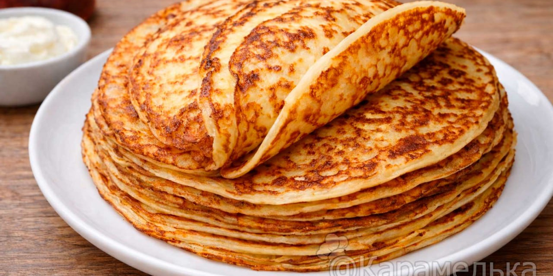 Нежные блинчики из творога и кефира на завтрак