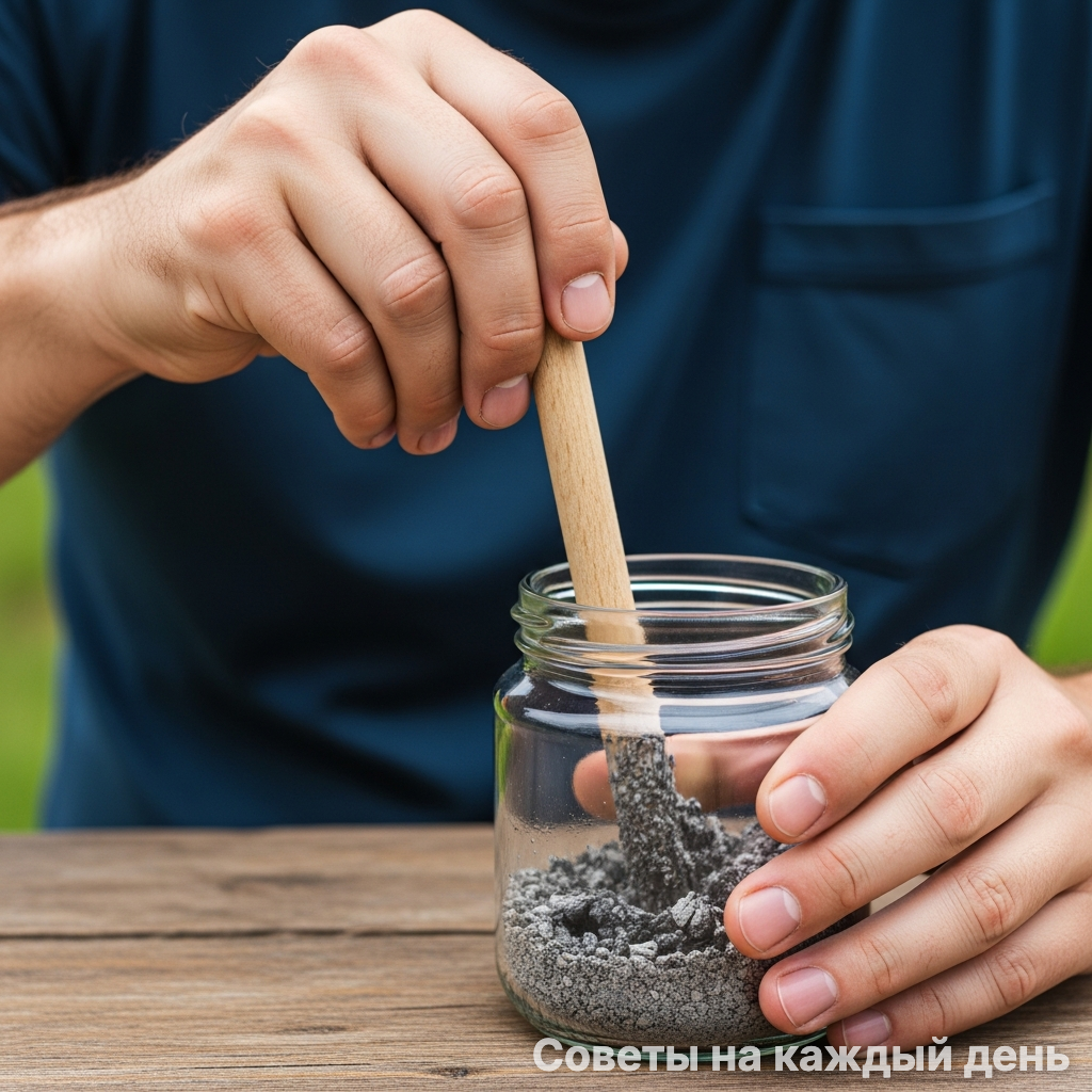Тщательное перемешивание гарантирует выход полезных солей в раствор.