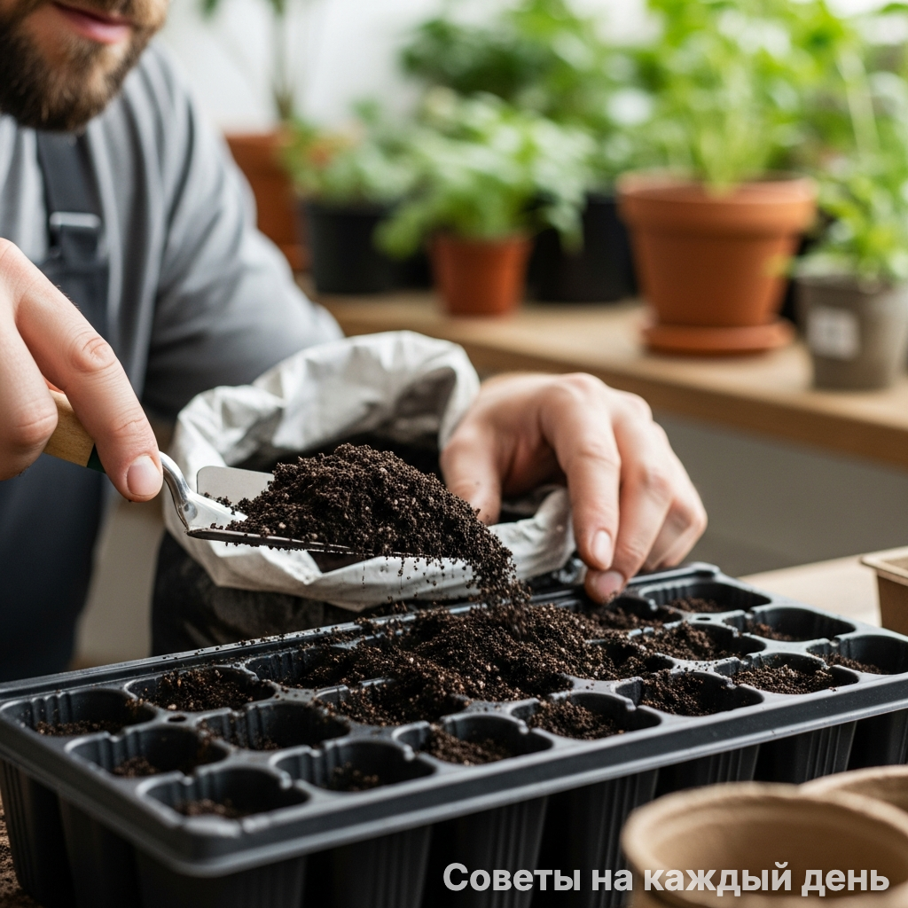 Теплый грунт - это 50% успеха при посеве базилика.