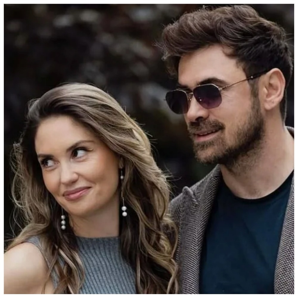 Агата Муцениеце с мужем Петром