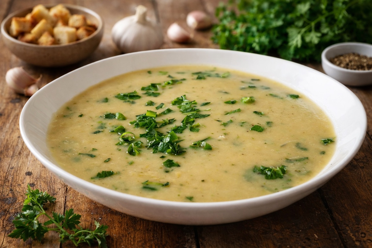 Чесночный суп-пюре