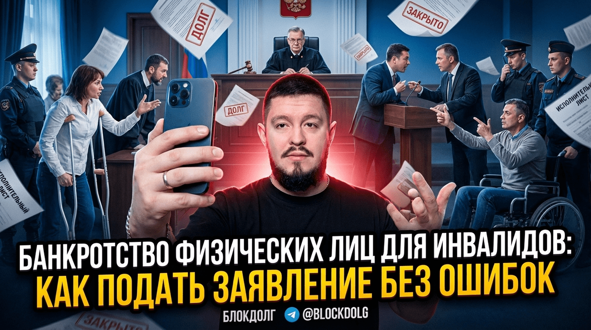    Процесс подачи заявления о банкротстве физических лиц для инвалидов. Максим