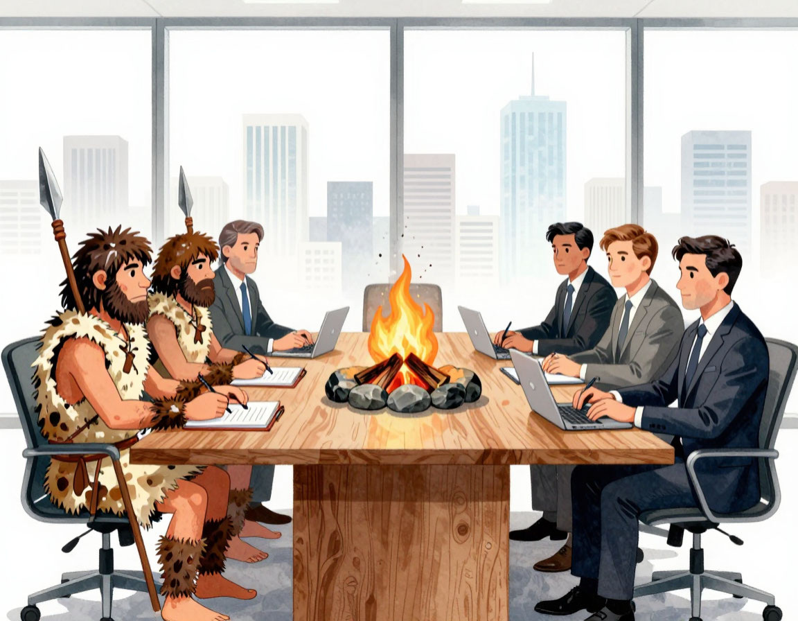 С тех пор изменилась только обстановка. Вместо сборов у костра - собрания в офисе