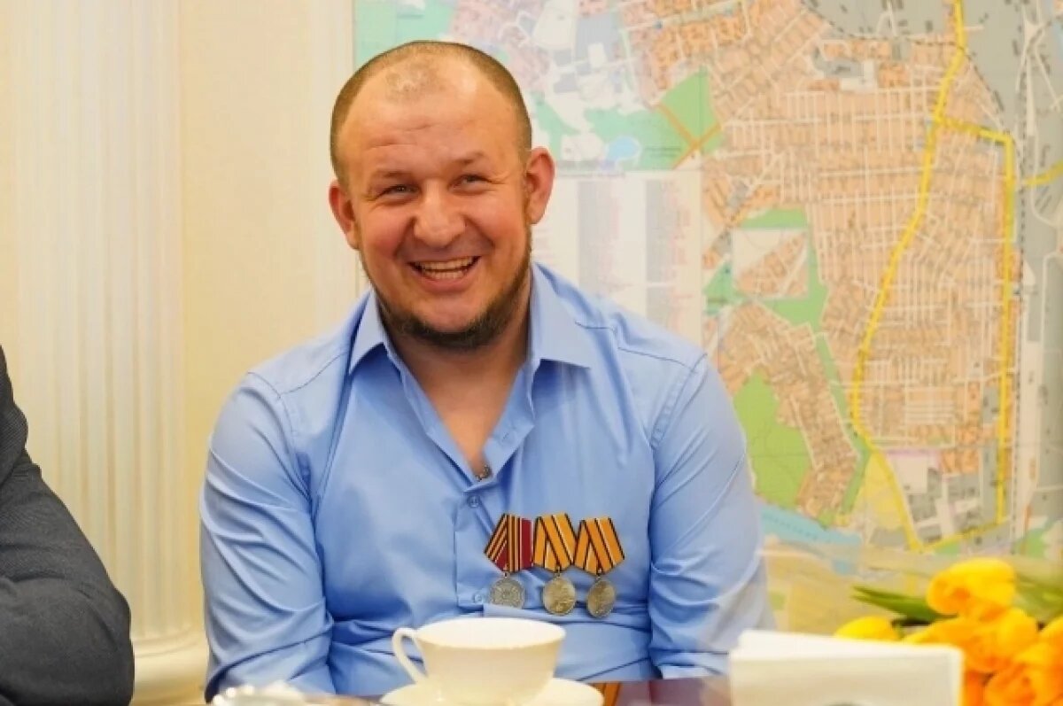    В Ижевске Орден Мужества получил боец спецоперации Константин Спирин