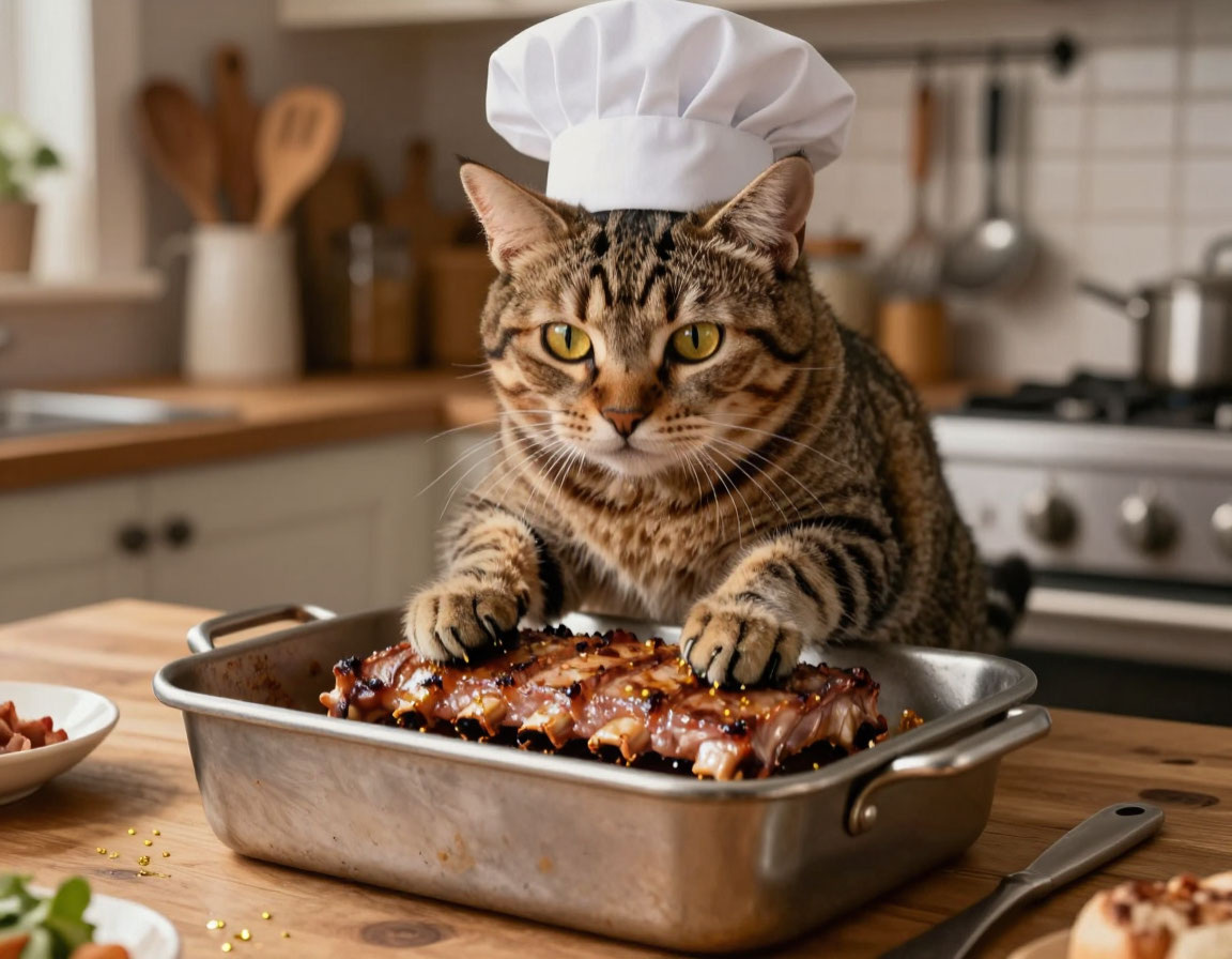 Свиные ребрышки с медом