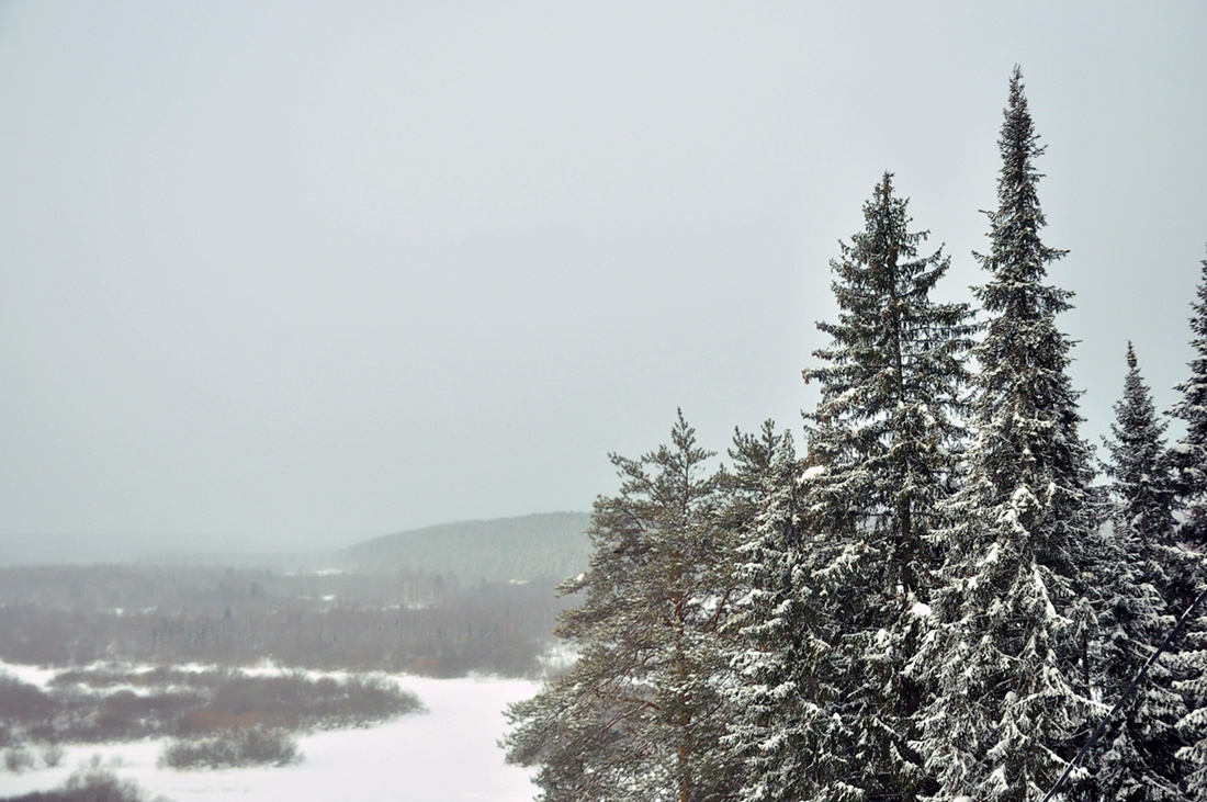    По ощущения, 8 марта в районе Красной горки в Кудымкаре из-за сильного ветра было гораздо холодней заявленных 20 градусов ниже нуля. Фото: Константин Седегов, ПН