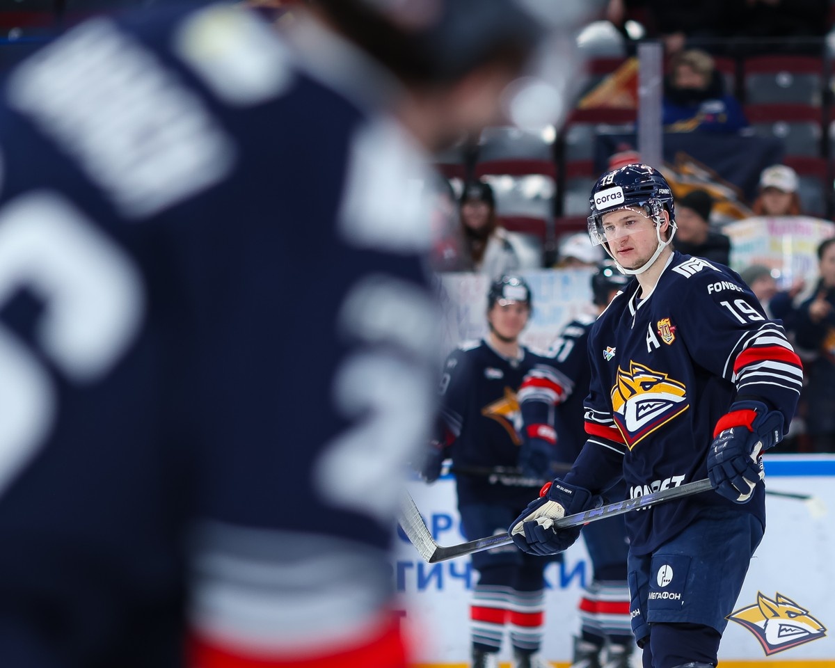 Нападающий "Металлурга" Владимир Ткачев. Фото: ХК "Металлург"