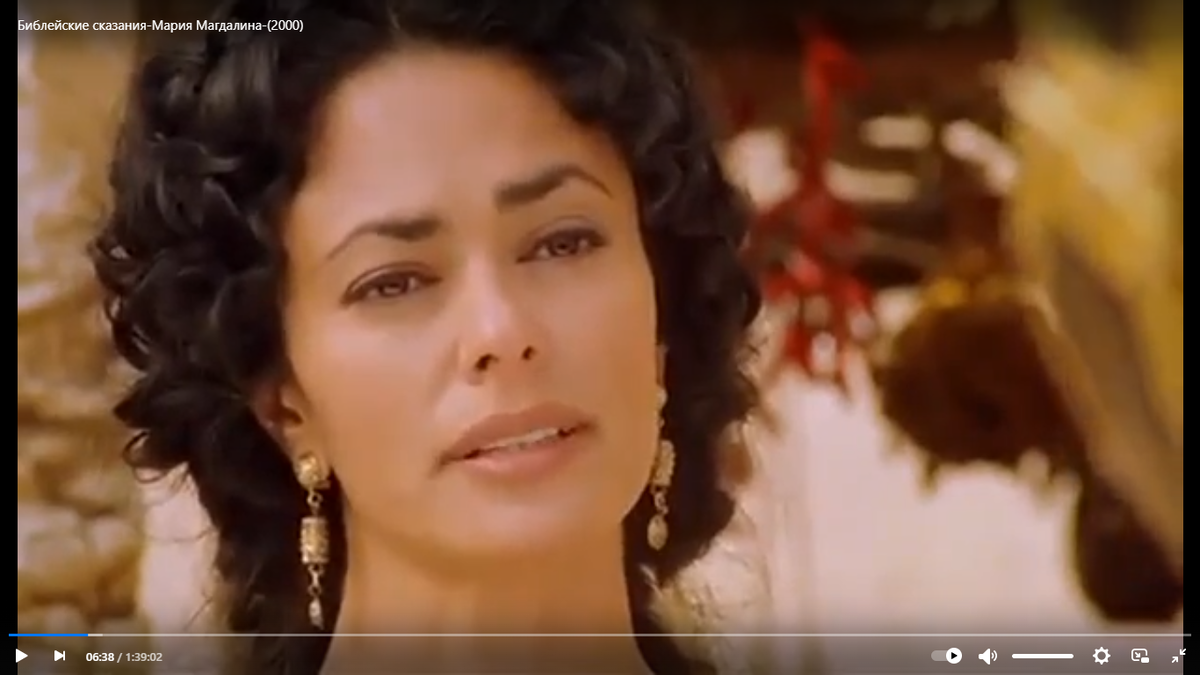 Мария Грация Кучинотта. Кадр из фильма "Библейские сказания - Мария Магдалина"