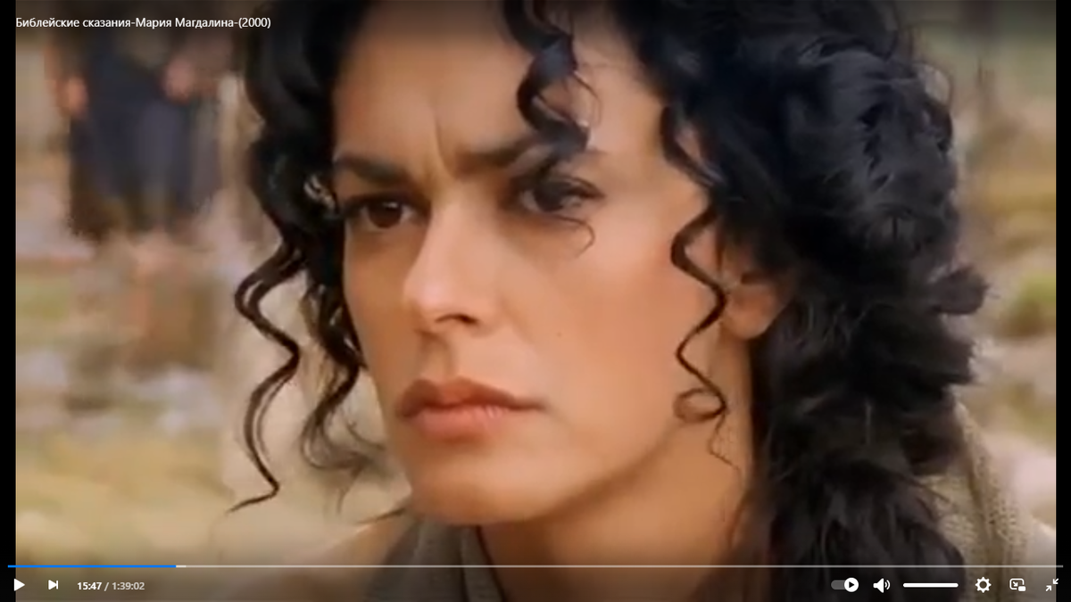 Мария Грация Кучинотта. Кадр из фильма "Библейские сказания - Мария Магдалина"
