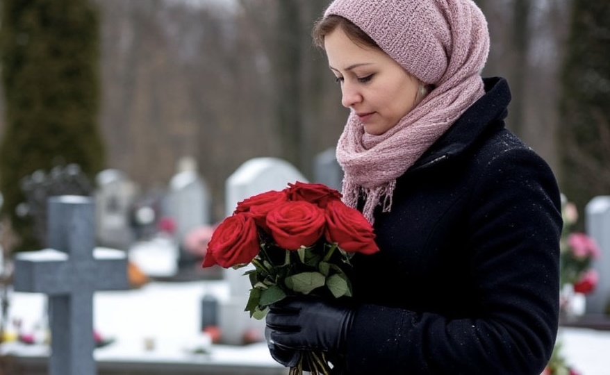 Ирина приехала на кладбище к мужу и увидела на его могиле незнакомую женщину с цветами