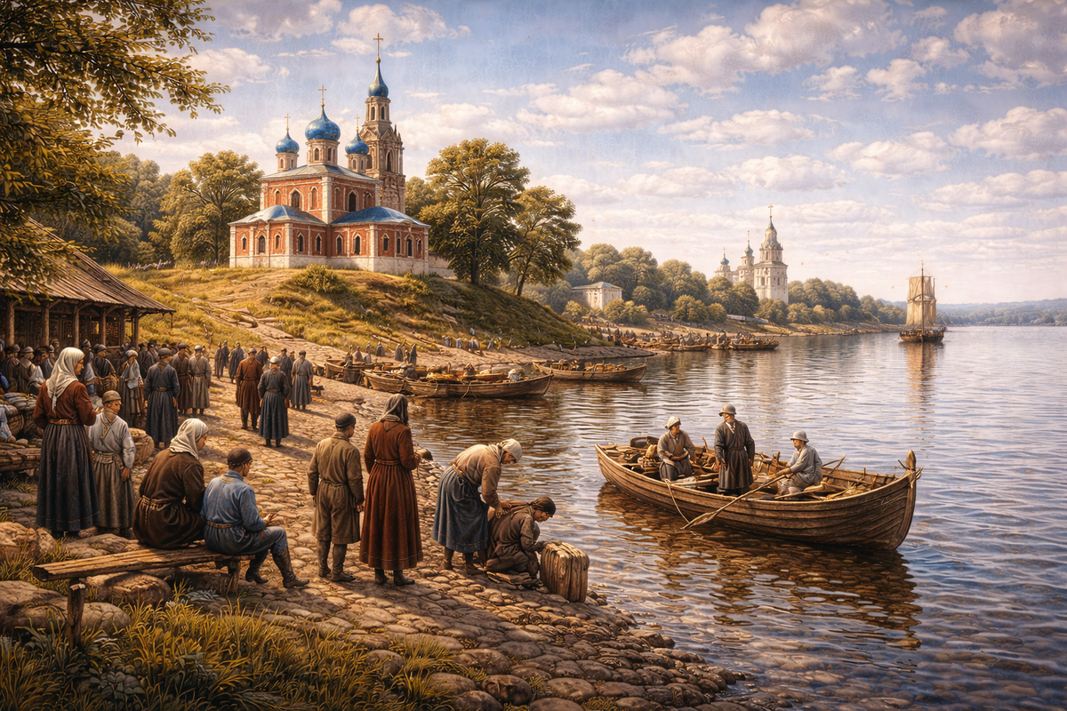 Углич на Волге в XIX веке