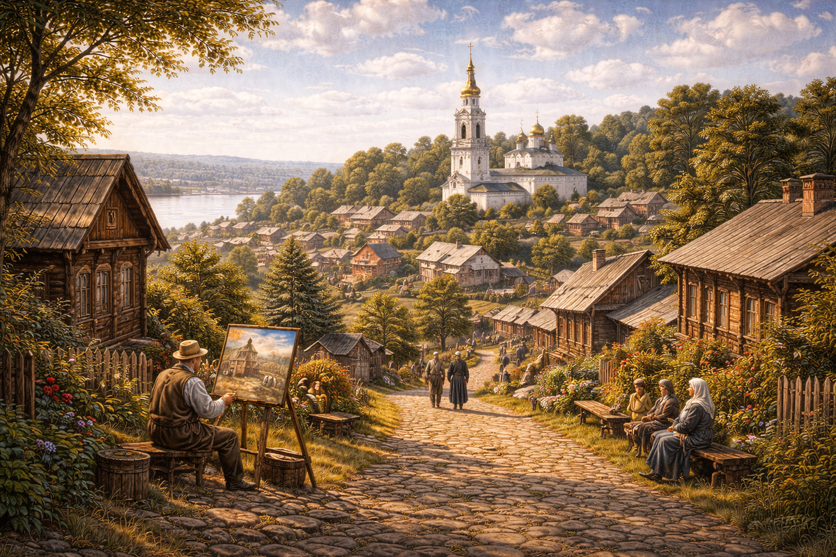 Живописный волжский город