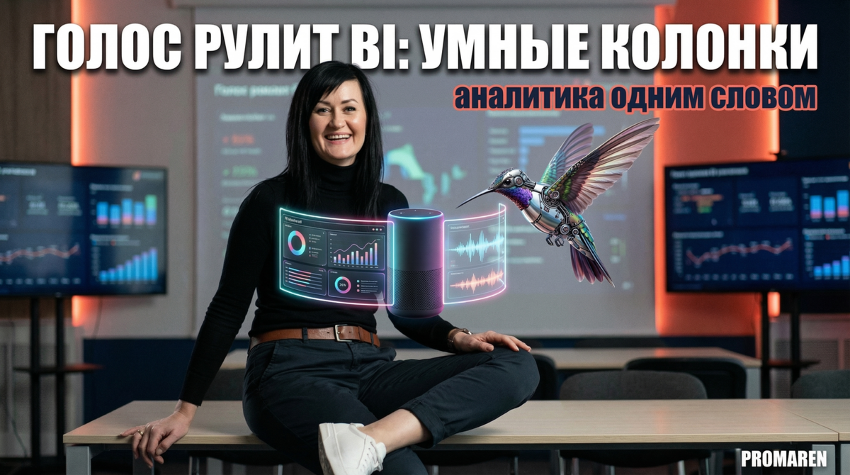    Голосовые запросы к BI-системе через умную колонку экономят время руководителя | Марина Погодина, PROMAREN Марина Погодина